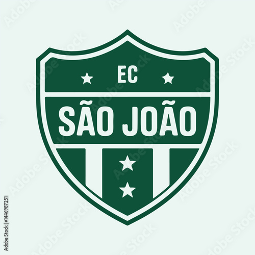 Esporte Clube São João Football Club Crest Vector