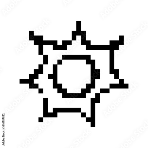 pixelate sun icon