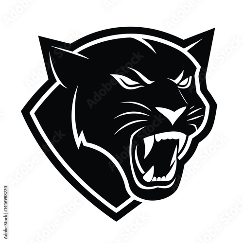 Panther black Vector Illustration, ESP