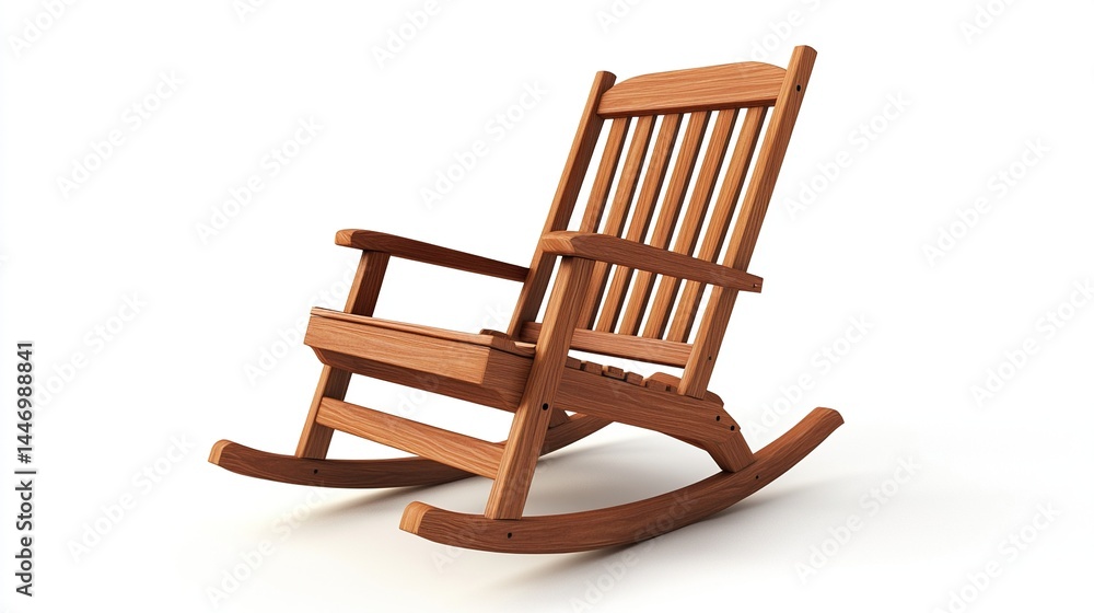 Wooden rocking chair isolated on white background. (1) Wooden rocking chair isolated on white background. (1)
