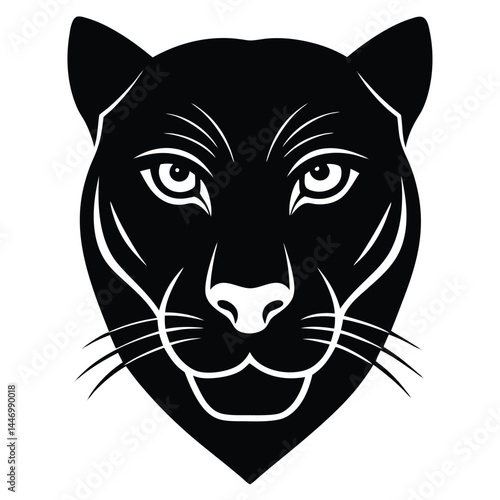 Panther black Vector Illustration, ESP