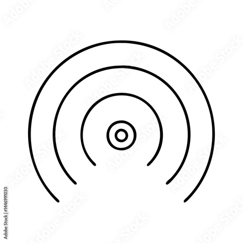hotspot icon, hotspot line art - simple line art of hotspot, perfect for hotspot logos and icons