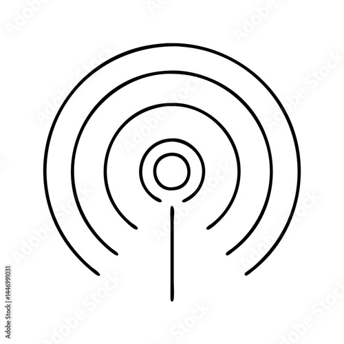 hotspot icon, hotspot line art - simple line art of hotspot, perfect for hotspot logos and icons