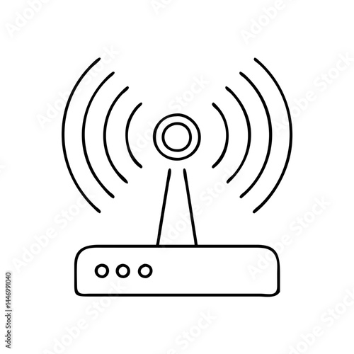 hotspot icon, hotspot line art - simple line art of hotspot, perfect for hotspot logos and icons