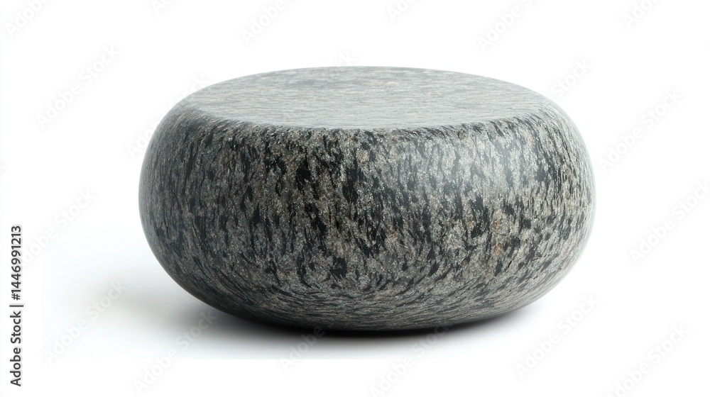 Curling stone isolated on white background Curling stone isolated on white background
