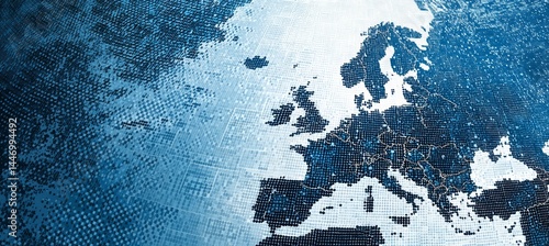Obraz na płótnie Europe map. Generative AI technology.
w salonie