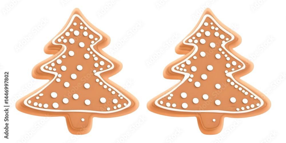 Gingerbread Christmas Tree Cookies Illustration Design Element Image Gingerbread Christmas Tree Cookies Illustration Design Element Image