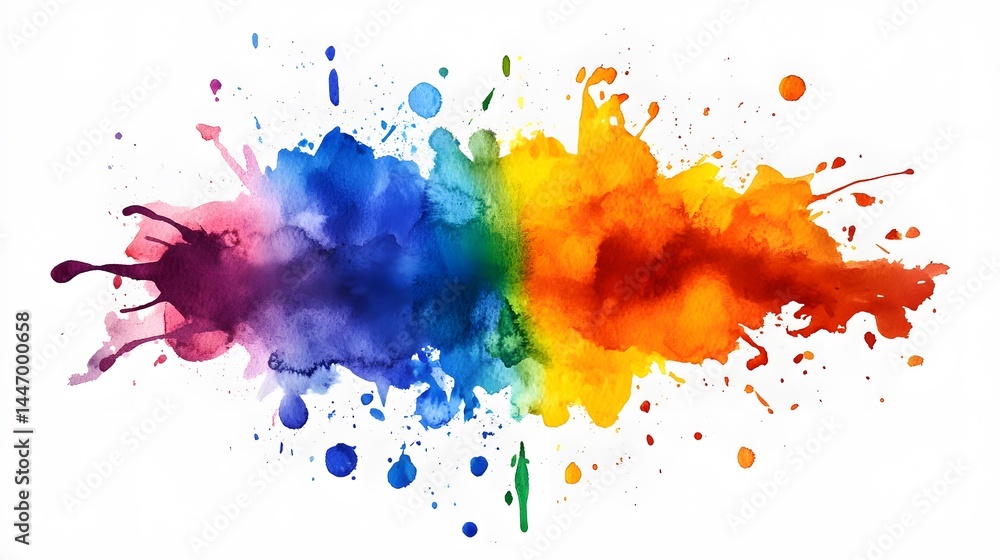 Fototapeta premium colorful paint splashes.