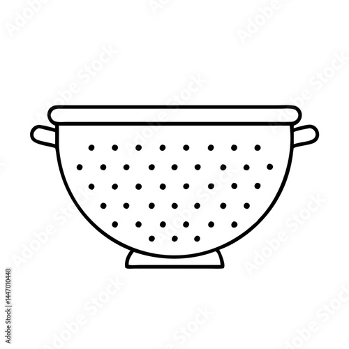 colander icon, colander line art - simple line art of colander, perfect for colander logos and icons