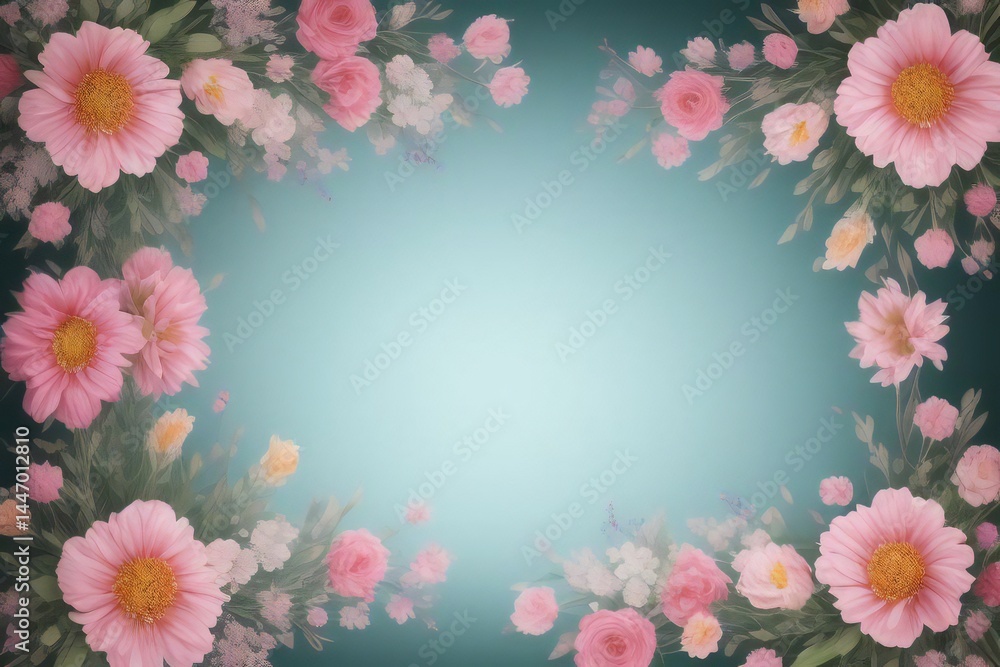 Floral Digital Backdrop Floral Digital Backdrop