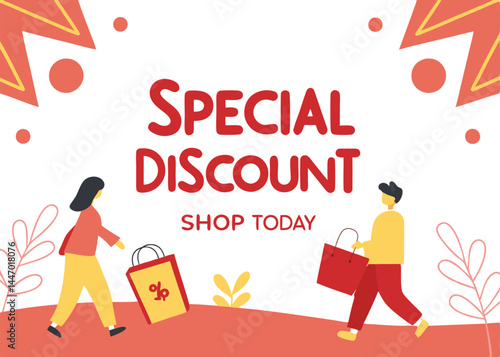 business concept illustration sale banner 