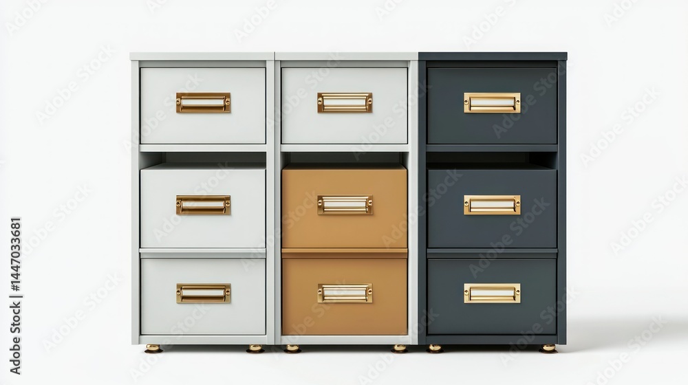 Filing cabinet isolated on white background Filing cabinet isolated on white background