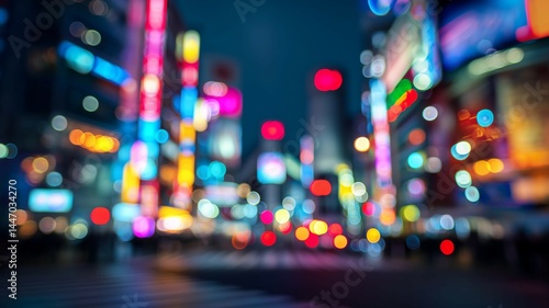 抽象的な都市の夜景の背景画像