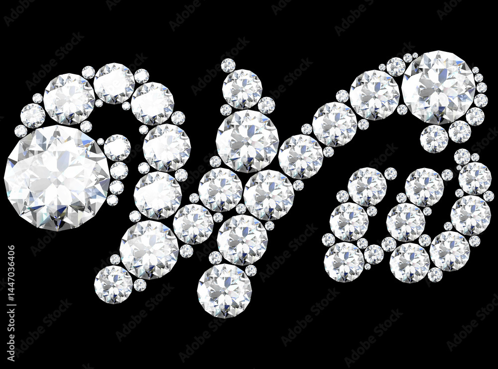 diamond letters with gemstones isolated on black. (high resolution 3D image). diamond letters with gemstones isolated on black. (high resolution 3D image).