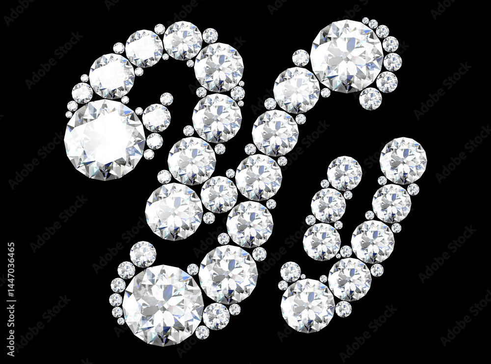 diamond letters with gemstones isolated on black. (high resolution 3D image). diamond letters with gemstones isolated on black. (high resolution 3D image).