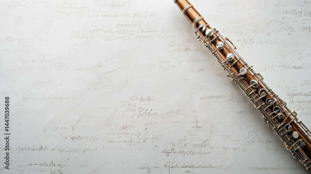 Obraz premium Flute isolated on white background