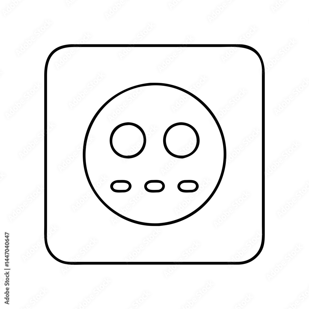 Fototapeta premium radio button icon, radio button line art - simple line art of radio button, perfect for radio button logos and icons