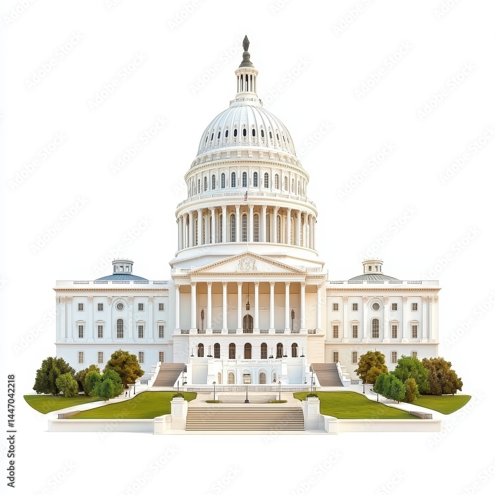 Obraz premium Capitol Building Architectural Icon