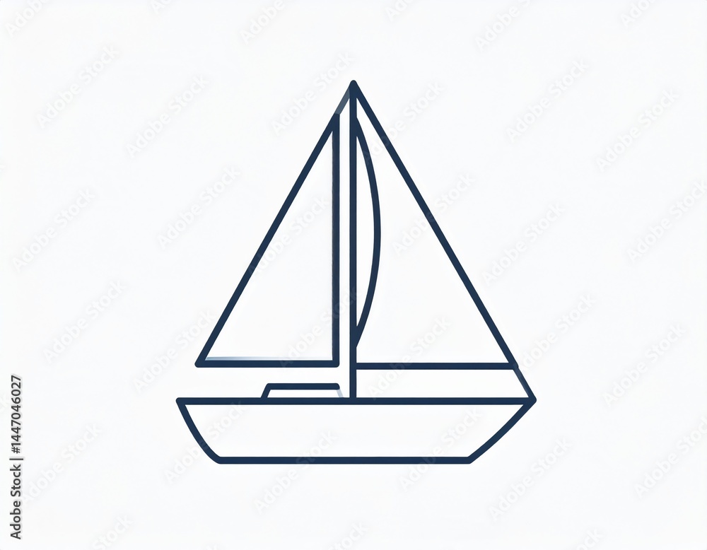 sailing boat on the sea sailing boat on the sea