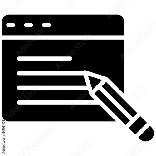 Programming glyph icon