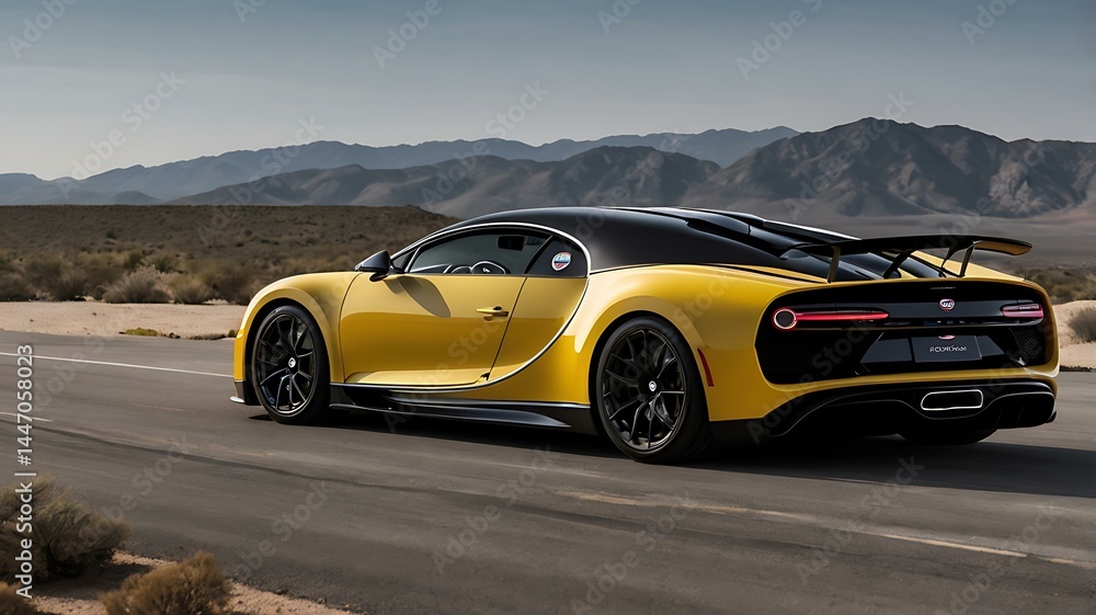 Fototapeta premium The Alpine A523, a blend of striking blue and pink liveries with cutting-edge engineering for speed and agility on the track. 