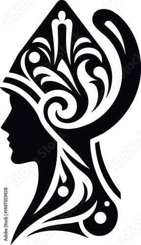 Traditional Russian Headwear Symbol