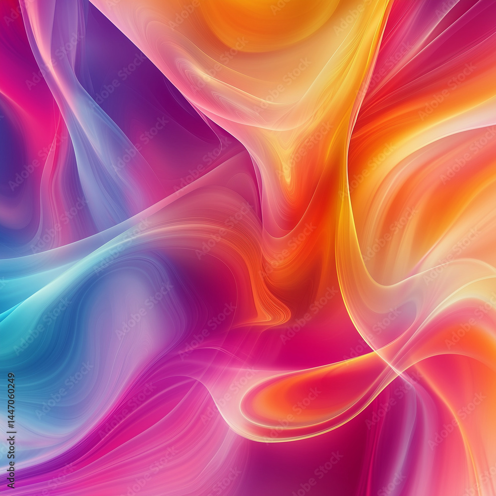Dynamic Fluid Waves of Vibrant Colors with Smooth Gradient Transitions Dynamic Fluid Waves of Vibrant Colors with Smooth Gradient Transitions