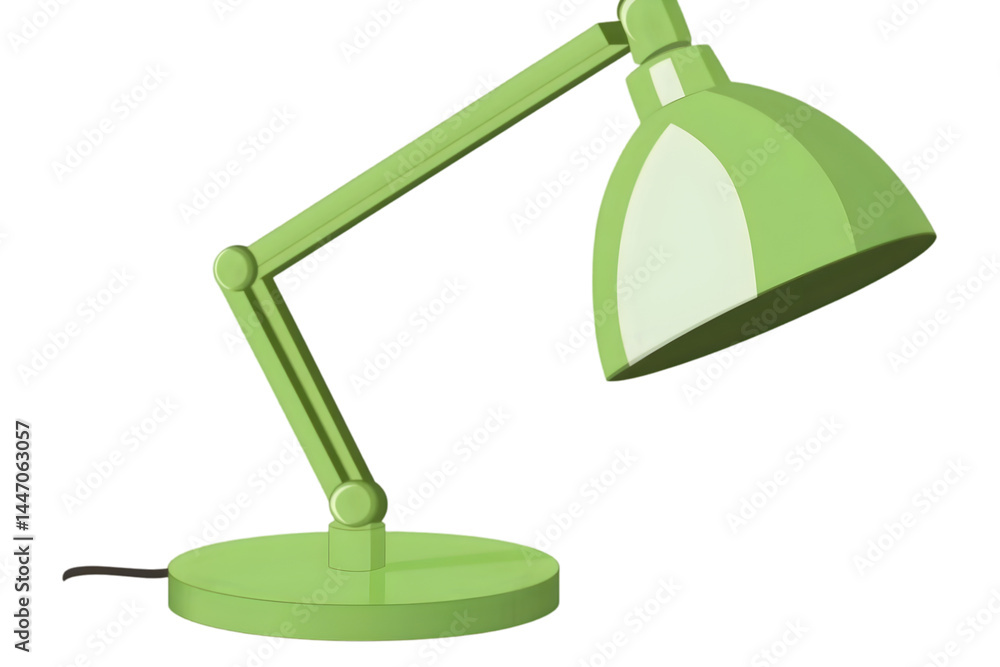Illustration Of Green Desk Lamp With Transparent Background Illustration Of Green Desk Lamp With Transparent Background