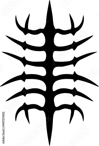 Sharp Thorn Tribal Tattoo Art