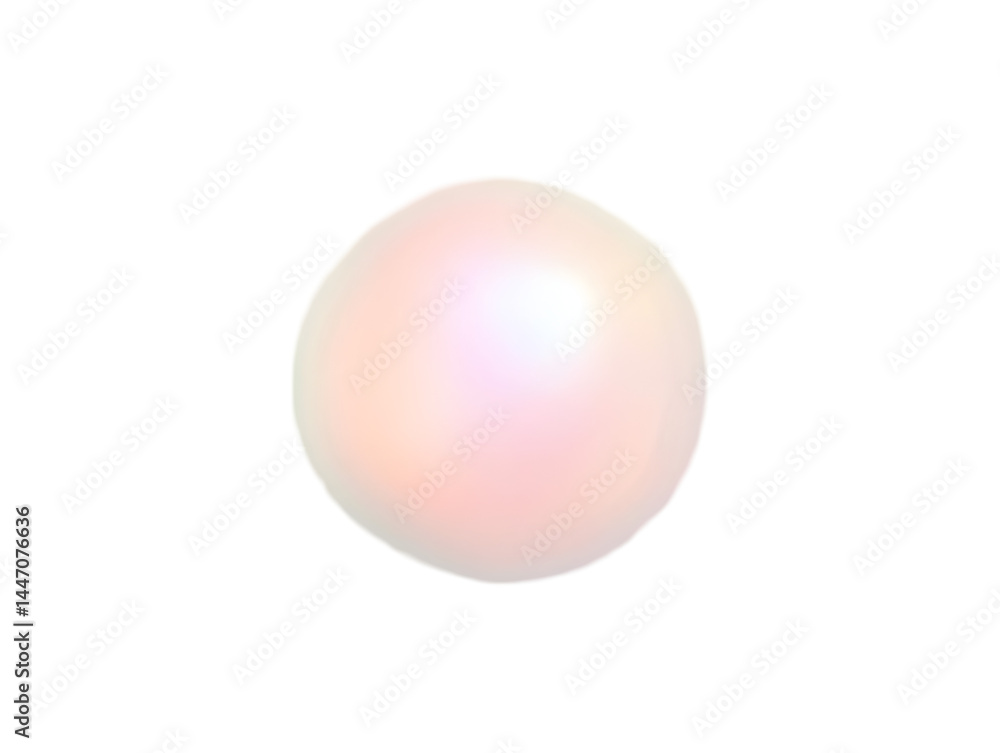 Fototapeta premium Isolated 3D Light Pink Sphere Illustration