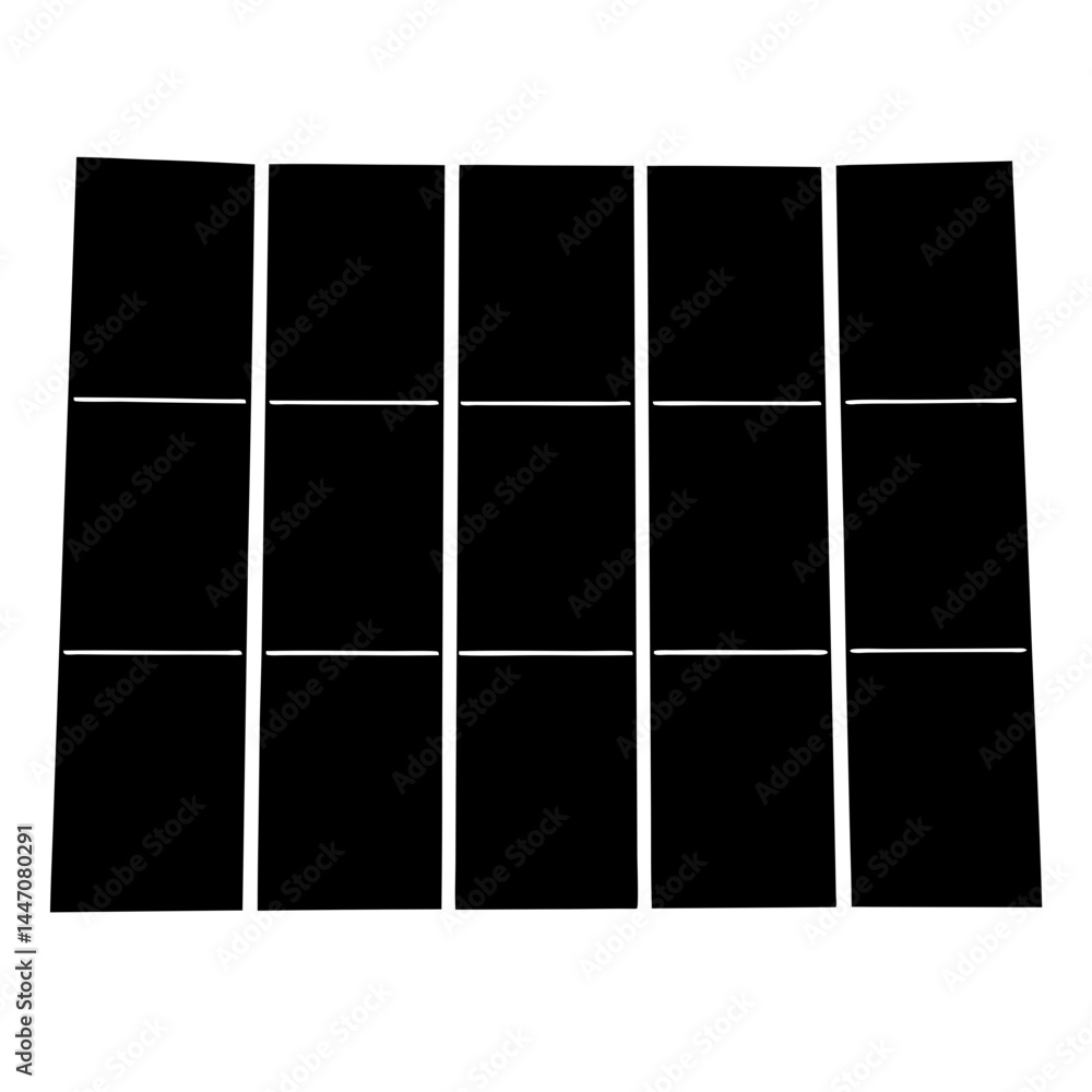 Abstract black rectangular panels with white lines arranged in a grid pattern Abstract black rectangular panels with white lines arranged in a grid pattern
