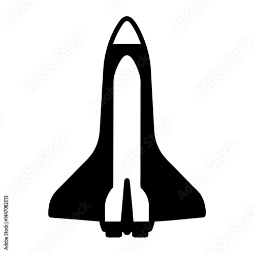 Illustration of a Space Shuttle Launching into the Sky for Space Exploration