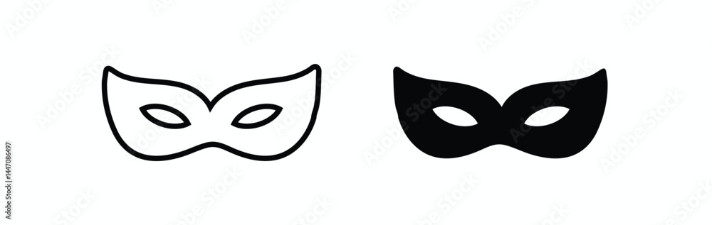Black Mask.
Black mask vector icon collection. Black Mask.
Black mask vector icon collection.