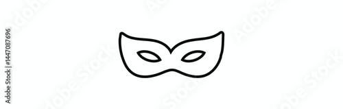Black Mask. 
Black mask vector icon collection. 