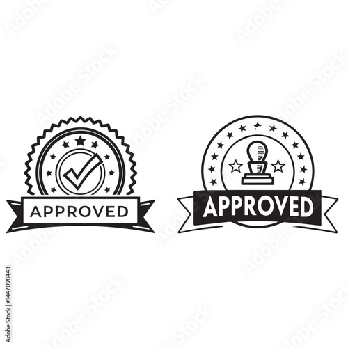 approved logo,Label Stamp Logo,and badge label,vector template