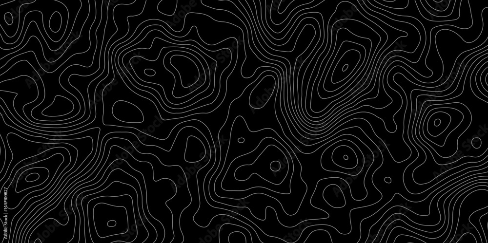 Fototapeta premium Topographic map background concept. Topo contour map. Rendering abstract illustration. Vector abstract illustration. Geography concept. paper texture design. Limited of a geographical map