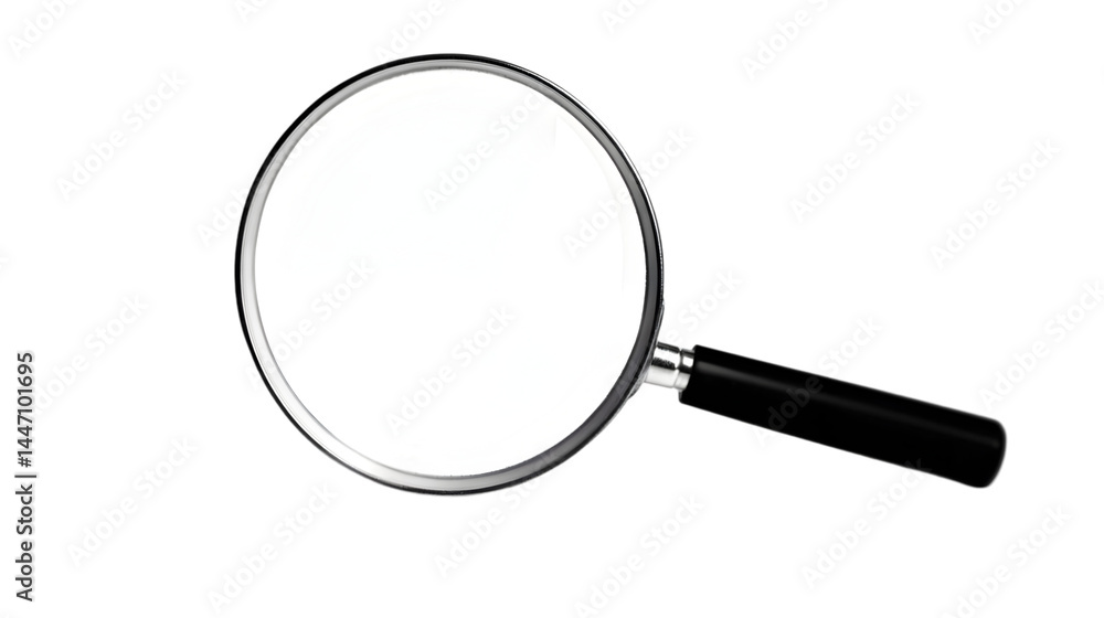 Isolated Magnifying Glass Illustration, Transparent Background, Simple Graphic Design Isolated Magnifying Glass Illustration, Transparent Background, Simple Graphic Design