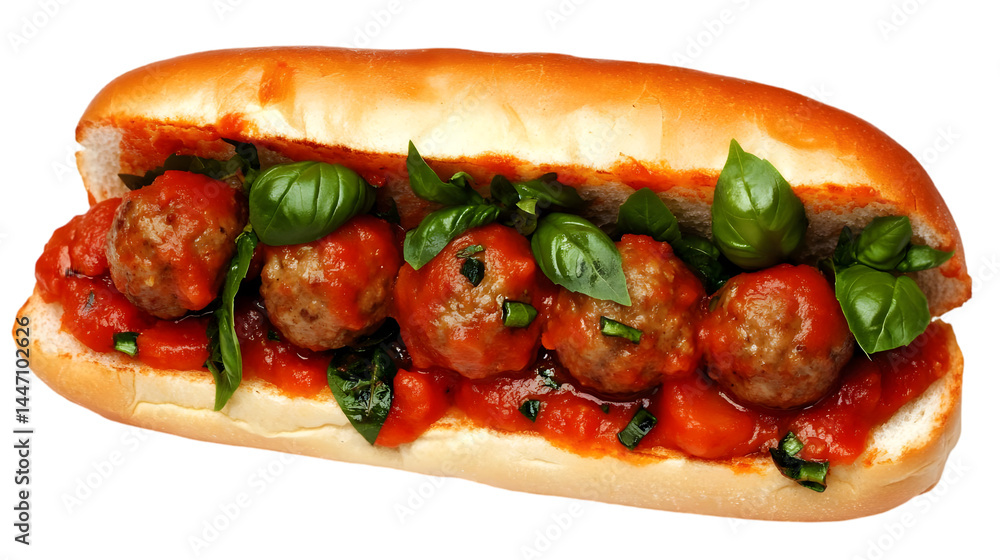 Isolated Meatball Sub Sandwich Transparent Background Illustration Isolated Meatball Sub Sandwich Transparent Background Illustration