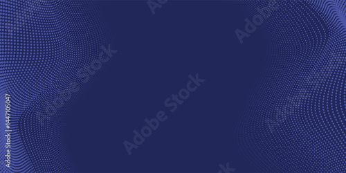 blue wavy halftone background. Dot pop art sport style vector illustration.