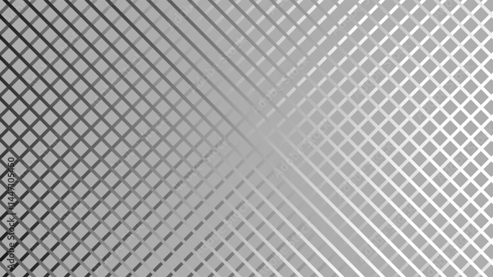 Fototapeta premium Grey, white and black gradient diagonal background. Plaid checkered seamless pattern. 