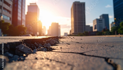 地割れしている風景