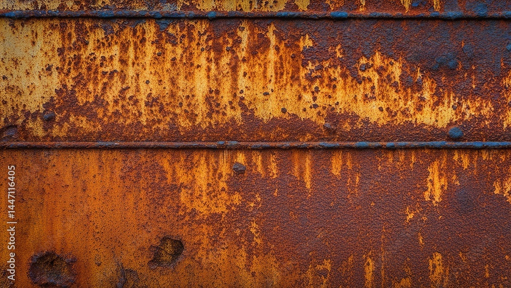 Grungy Brown and Orange Rust Texture on Metal
Grungy Brown and Orange Rust Texture on Metal