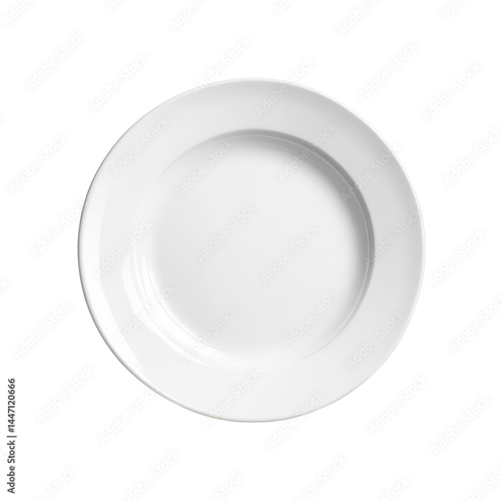 White dish placed on a plain Transparent background for clear presentation and culinary design purposes, white dish isolated on PNG background White dish placed on a plain Transparent background for clear presentation and culinary design purposes, white dish isolated on PNG background
