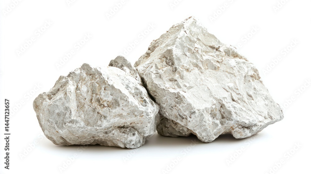 Limestone isolated on white background Limestone isolated on white background
