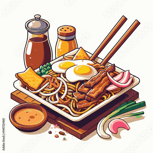 cuisine, delicious, traditional, meal, asian, food, dish, plate, singapore, dinner, malaysia, chinese, lunch, penang, stir, char, tasty, asia, teow, shrimp, noodles, sauce, noodle, hawker, popular, fr