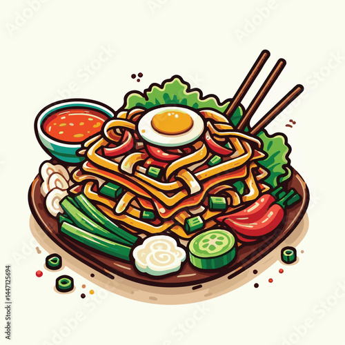 cuisine, delicious, traditional, meal, asian, food, dish, plate, singapore, dinner, malaysia, chinese, lunch, penang, stir, char, tasty, asia, teow, shrimp, noodles, sauce, noodle, hawker, popular, fr
