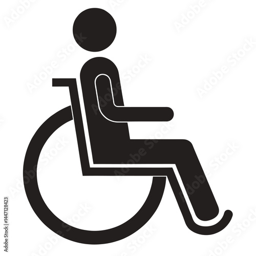  Disabled icon wheelchair isolated template background image 