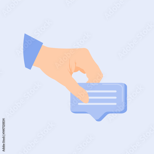 Feedback illustration, depicting a satisfaction survey. with hand drawn. The concept of receiving suggestions and opinions for company improvement through effective communication.