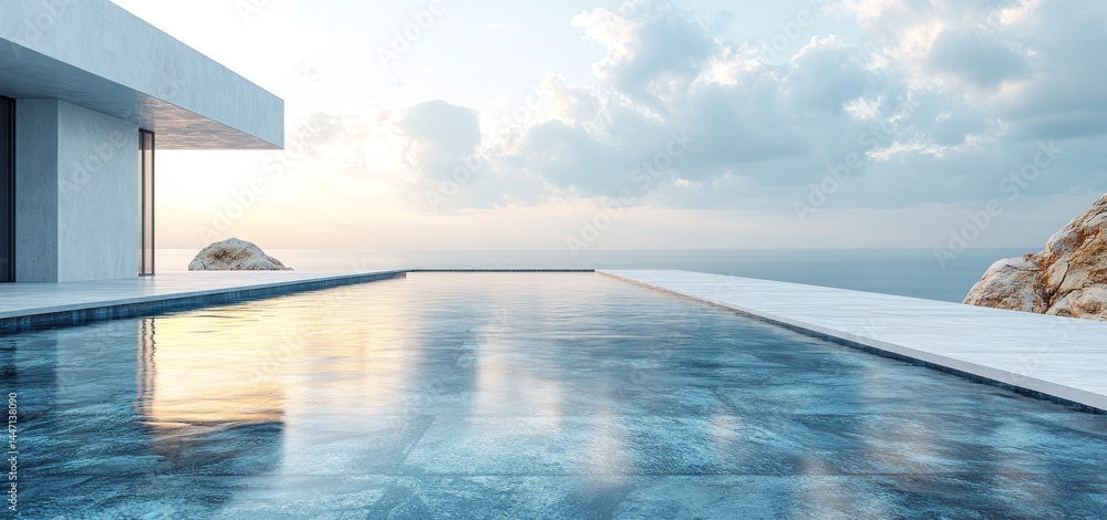 Serene Infinity Pool Overlooking the Ocean: A Luxurious Coastal Escape Serene Infinity Pool Overlooking the Ocean: A Luxurious Coastal Escape