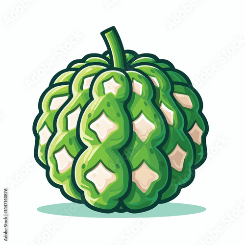 cherimoya, green, fruit, fresh, food, ripe, exotic, sweet, tropical, organic, custard, background, healthy, raw, annona, white, custard apple, delicious, tasty, isolated, dessert, seed, half, chirimoy